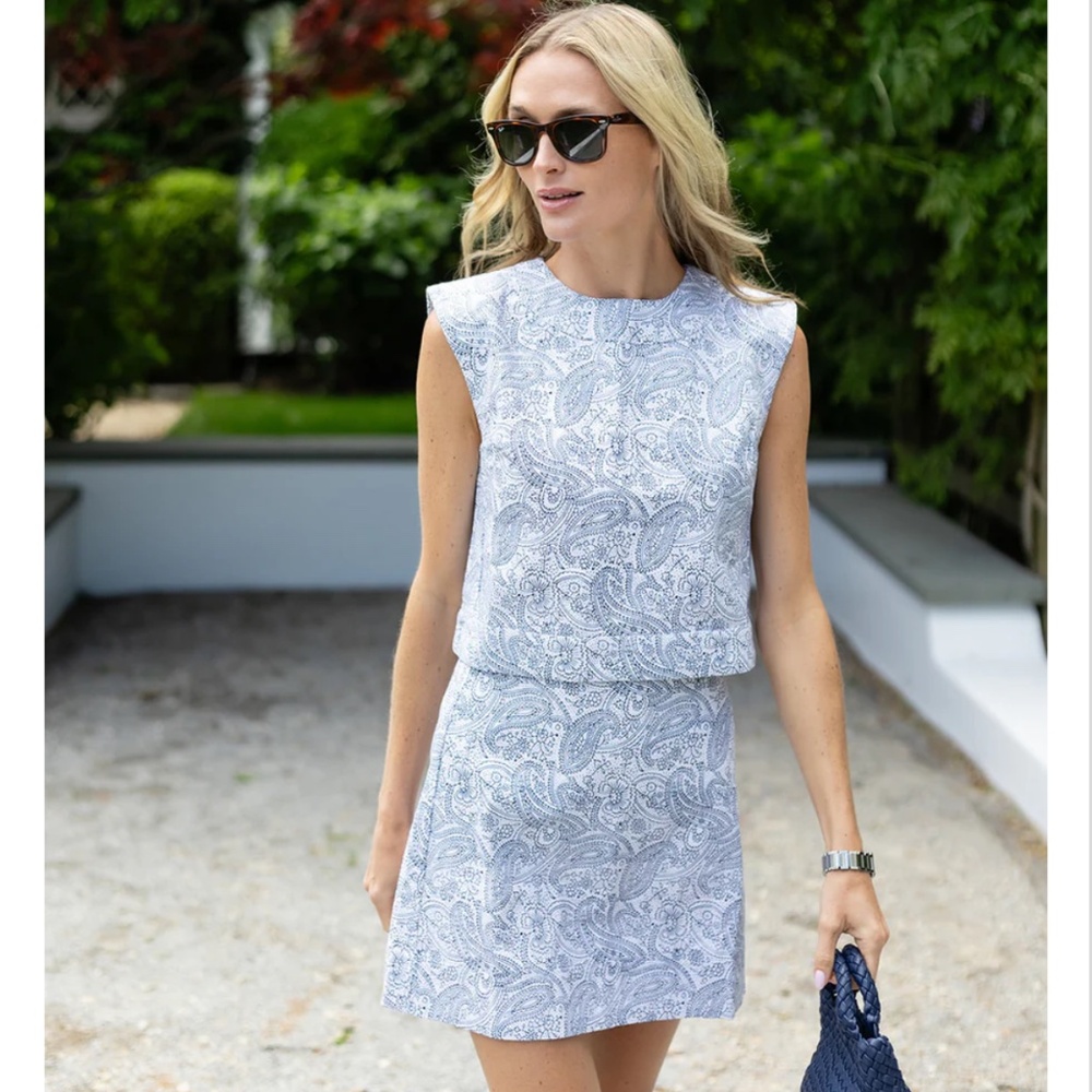 Julia Amory Paisley Gidget Mini Skirt & Slim Top
